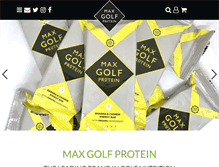 Tablet Screenshot of maxgolfprotein.com